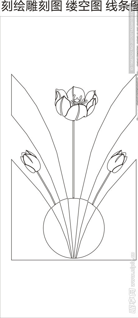 缕空雕刻图 缕空线条画 缕空图