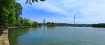 公园湖景