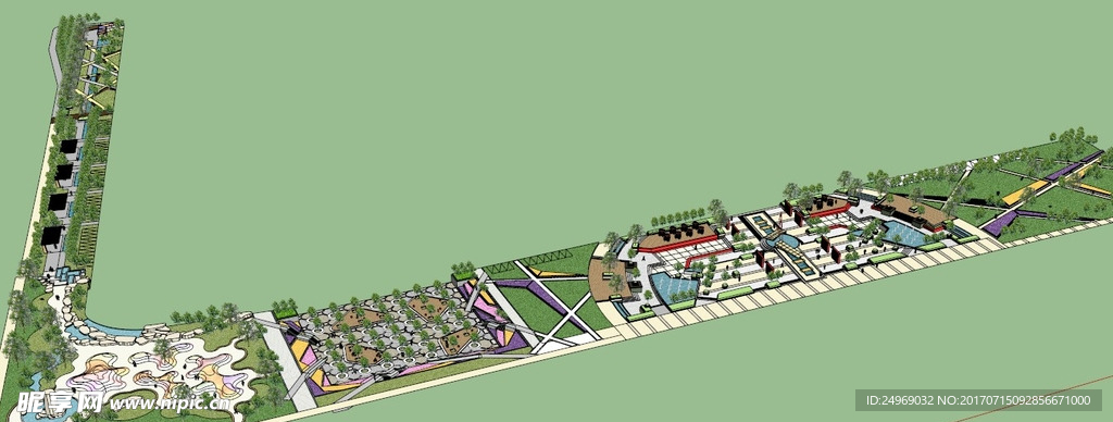 宜居公园城模型
