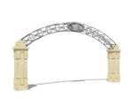 su欧式入口建筑模型