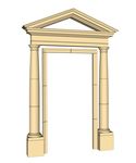 su欧式入口建筑模型