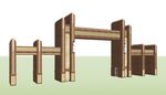 su欧式入口建筑模型