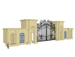 su欧式入口建筑模型