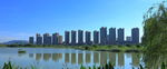 人工湖景