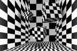 3D黑白格子