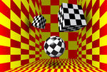 3D黑白格子