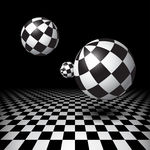 3D黑白格子
