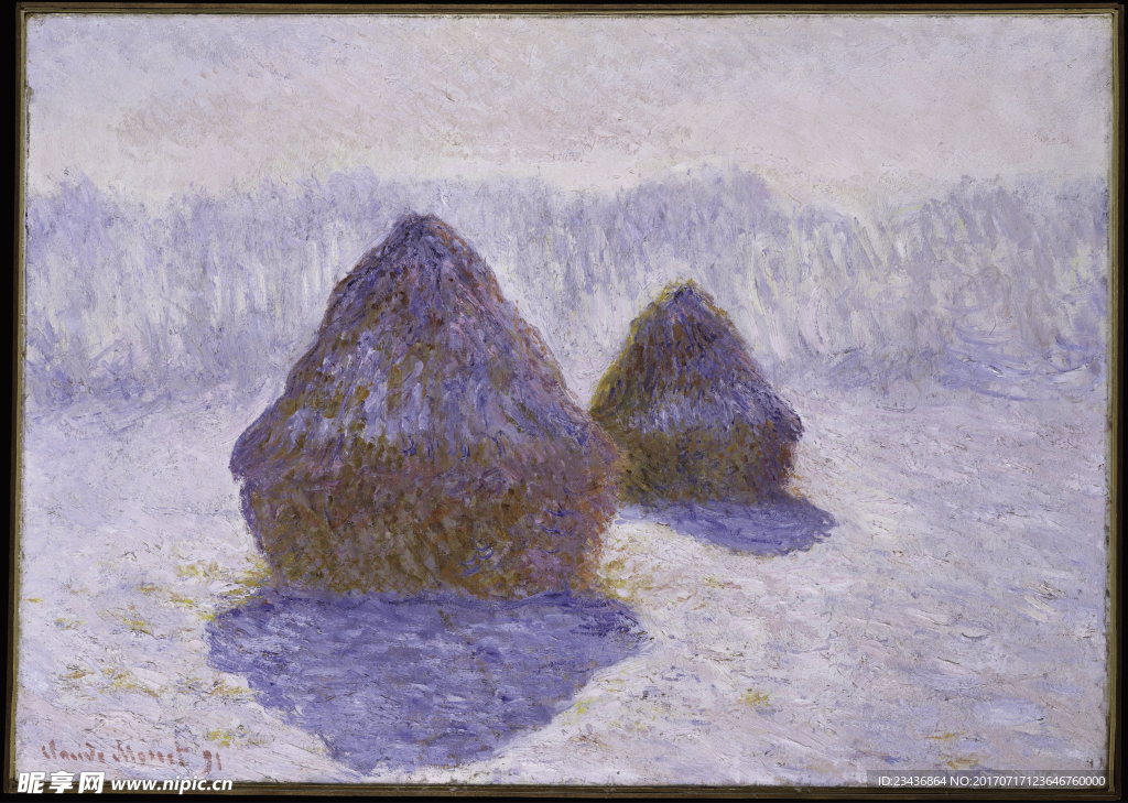 莫奈油画 印象派油画 装饰画