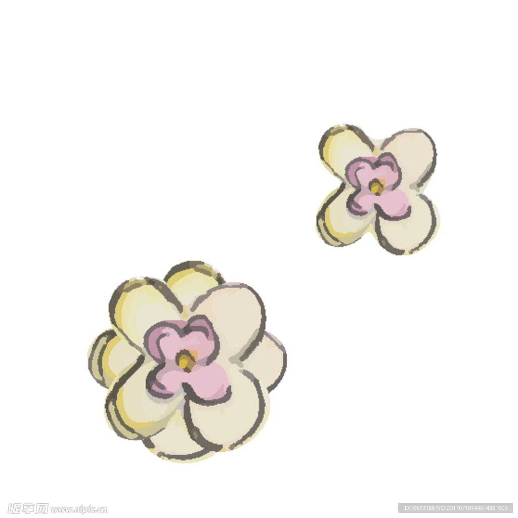卡通花