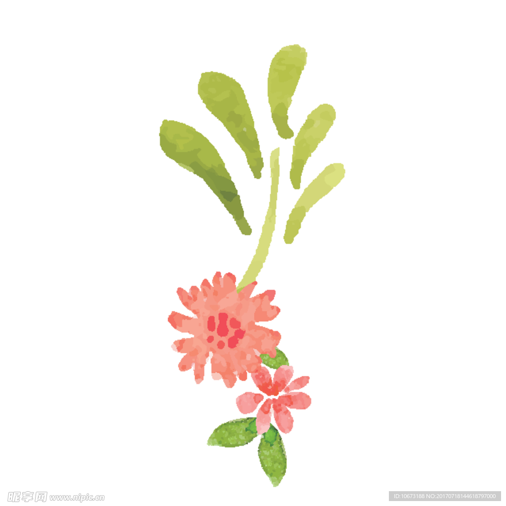 卡通花