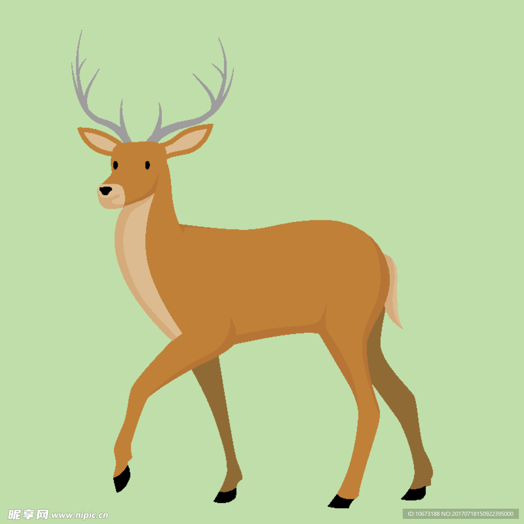 卡通鹿