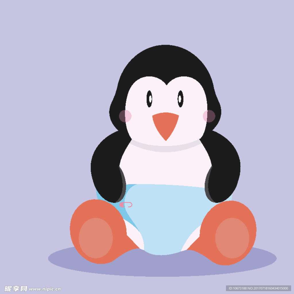 卡通企鹅