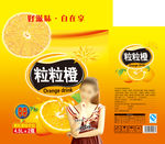 橙粒果汁包装（平面图）