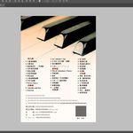 钢琴画册 封面封底图片