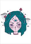 手绘人物插画矢量图下载