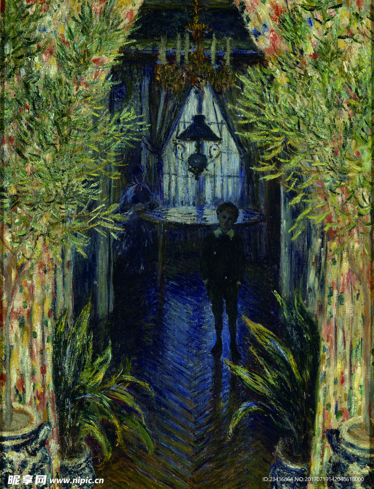 莫奈油画 印象派油画 装饰画