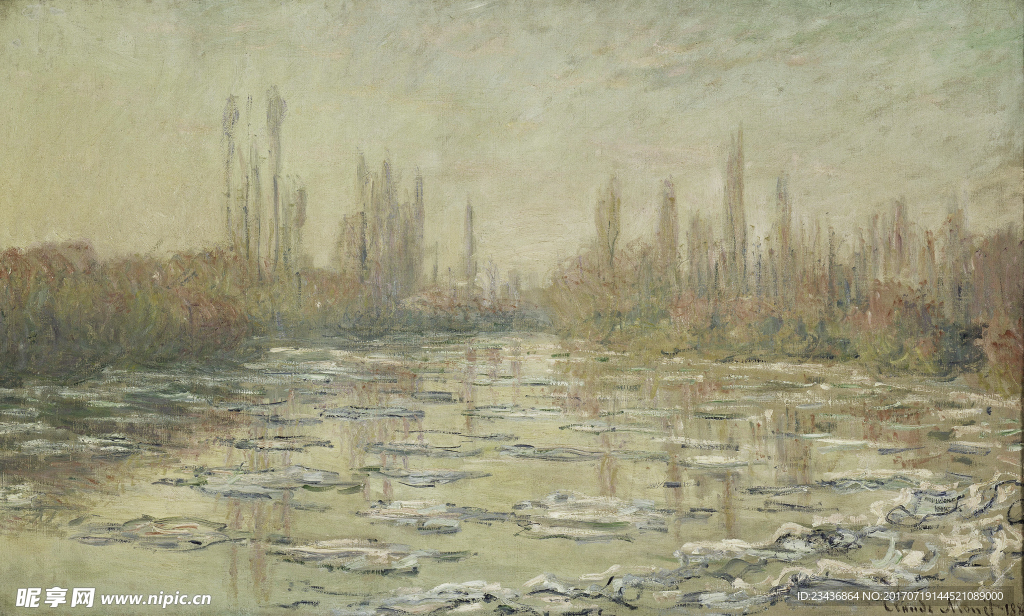 莫奈油画 印象派油画 装饰画