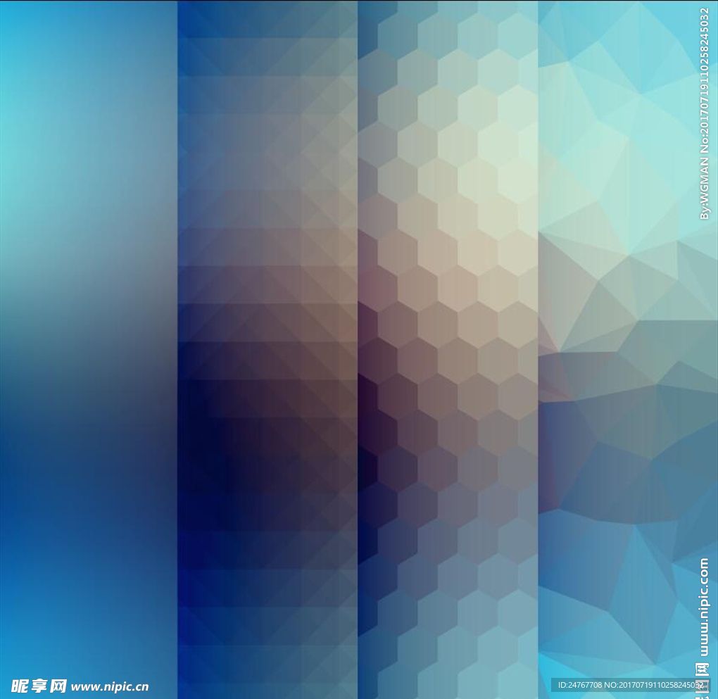 彩色晶格拼贴