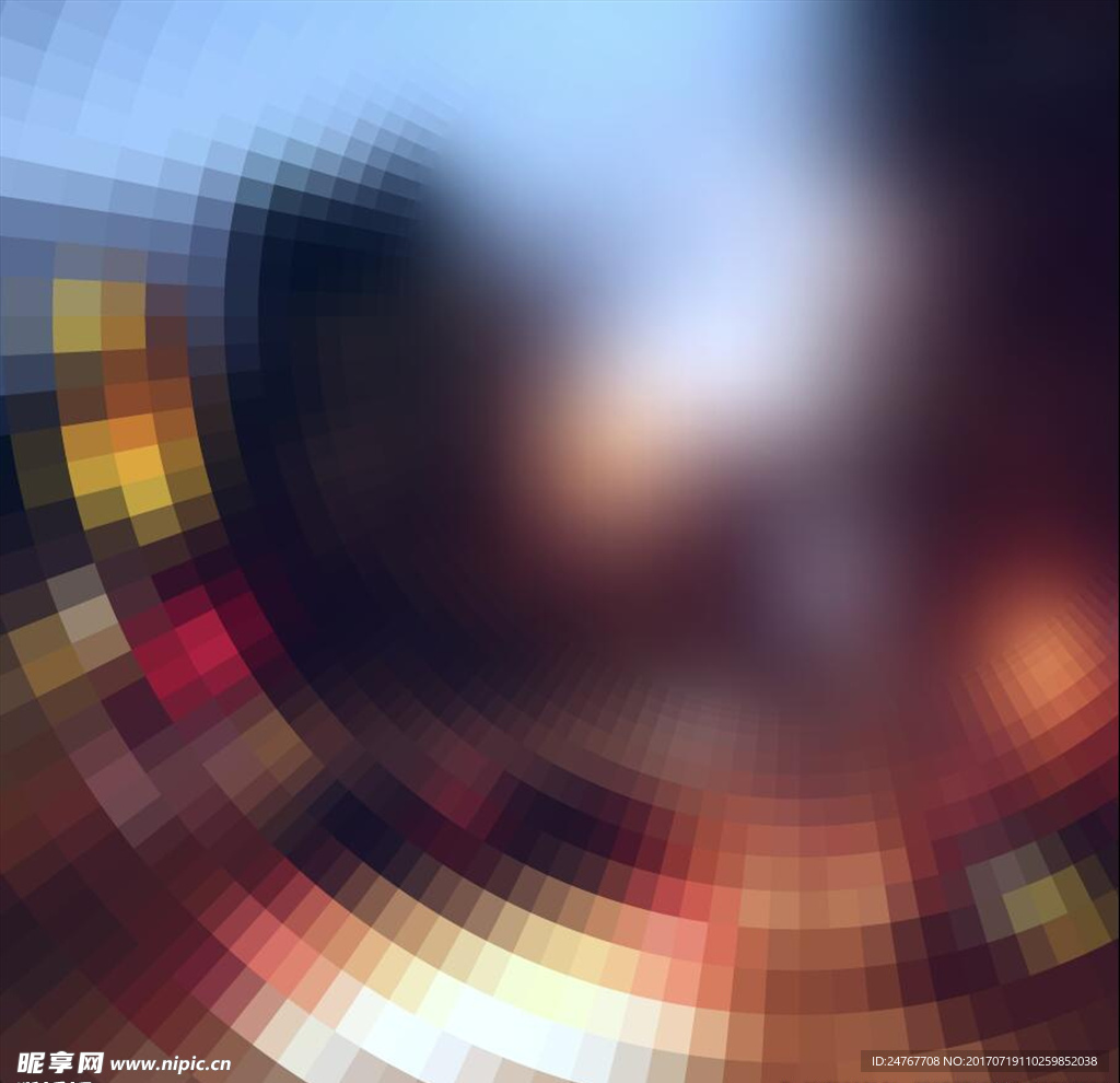 镜头模糊晶格效果