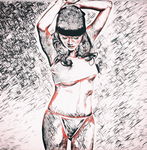 美女人体素描