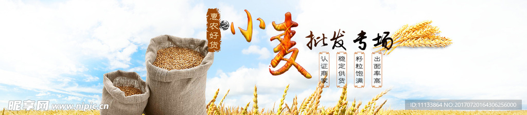 小麦批发专题banner