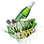 立体啤酒节艺术字