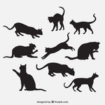 可爱卡通矢量猫