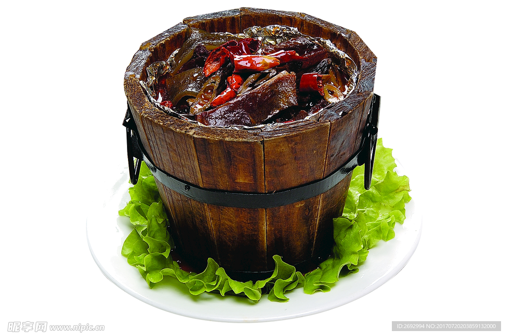 美食木桶辣排