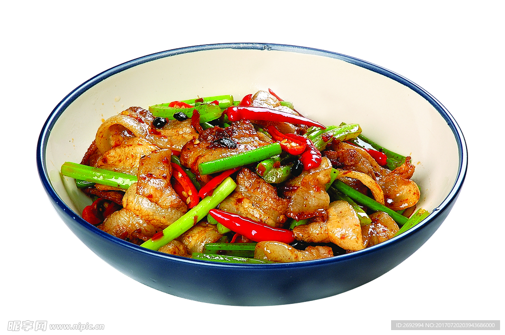 美食小米椒盐煎肉