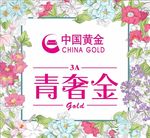 青奢 金花圈 花边框 花朵