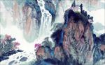 山水水墨画