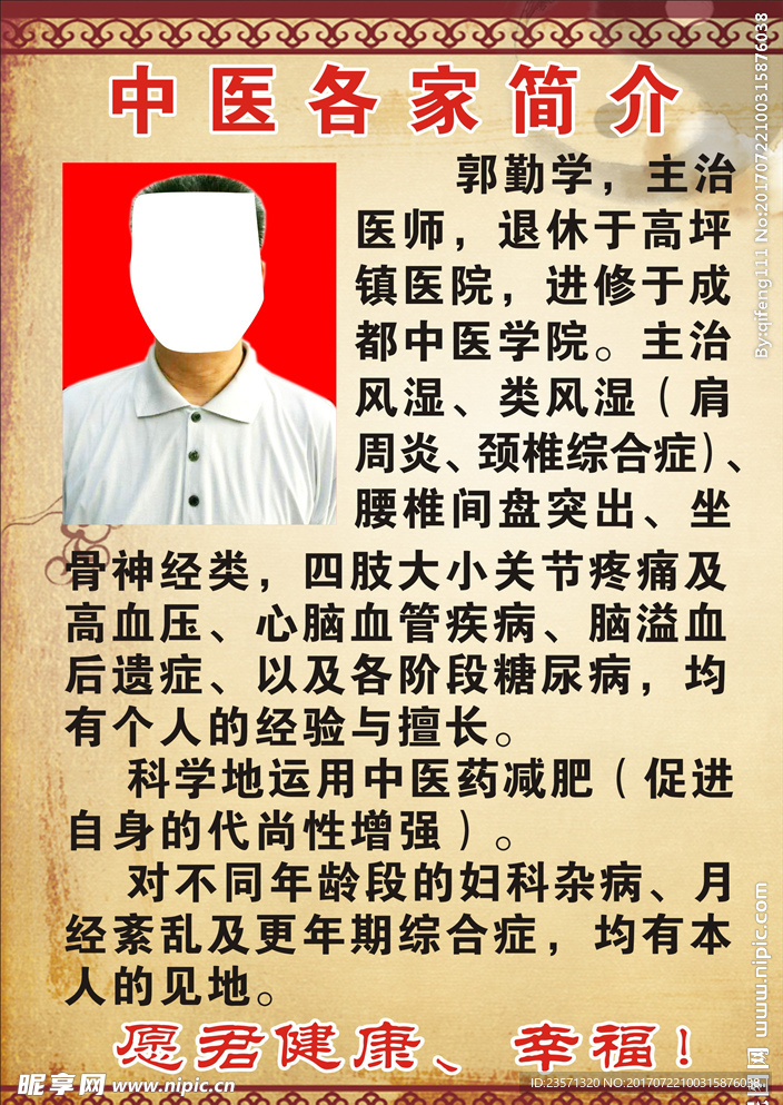 中医简介海报