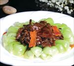 黄蘑扒油菜