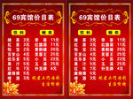 宾馆价目表