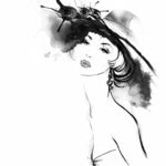 人物水墨画