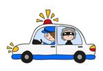 卡通警察小偷