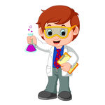 拿着化验工具和文件夹的科学家