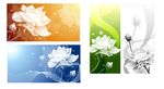 矢量创意光效花