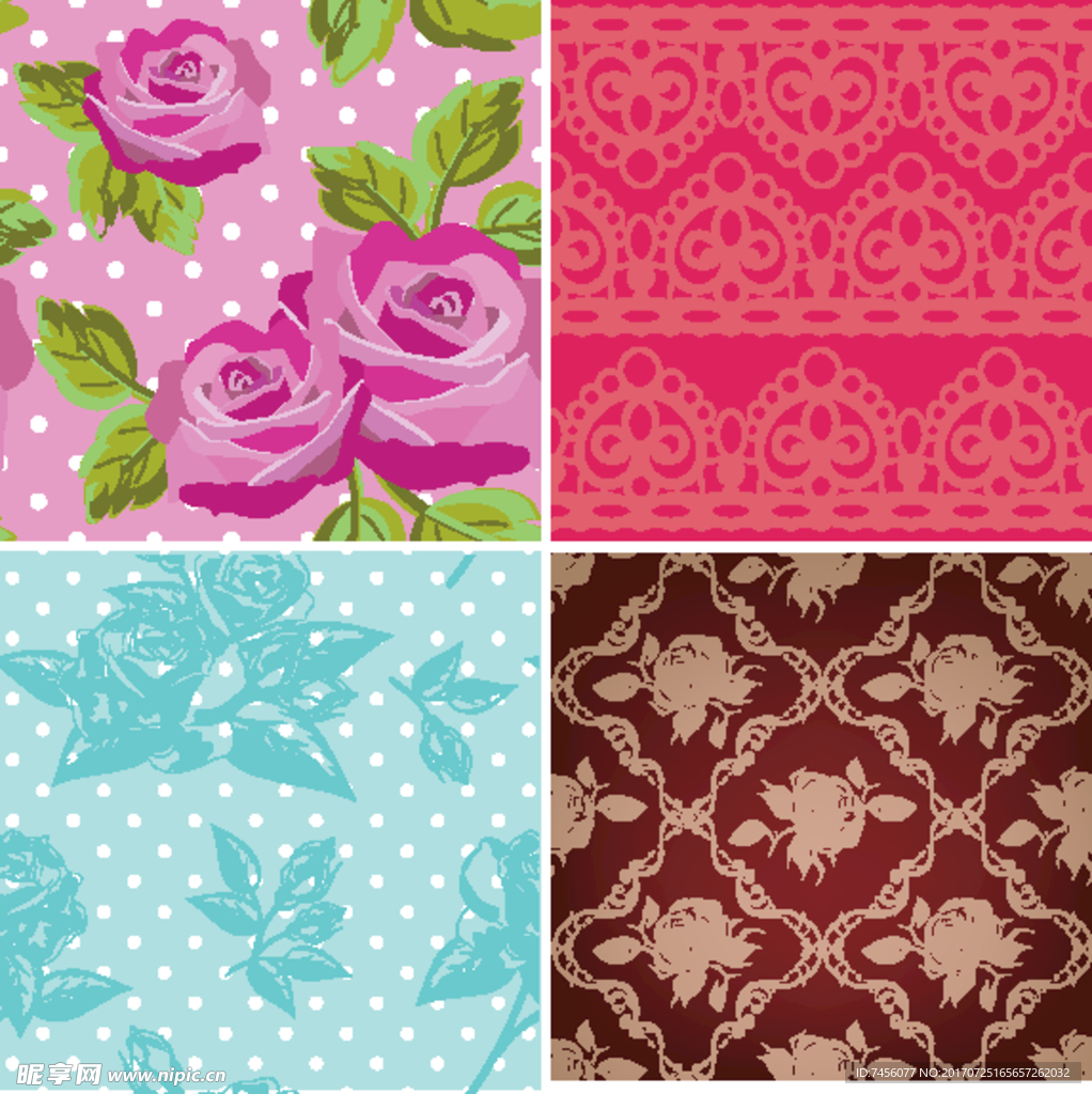 唯美花纹欧式墙纸壁画