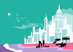 海滨城市剪影