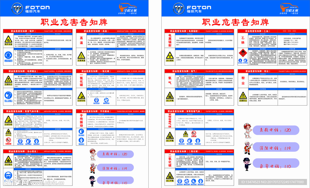 汽车危害告知牌