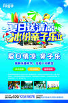 游乐场亲子游宣传海报