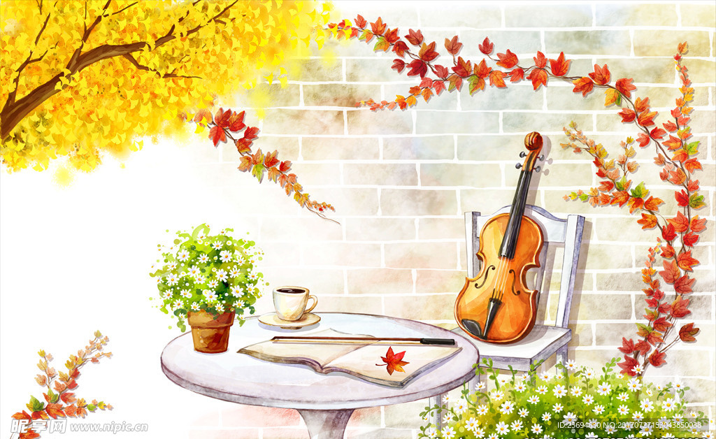 手绘花园