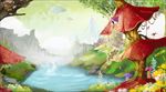 森林树屋插画