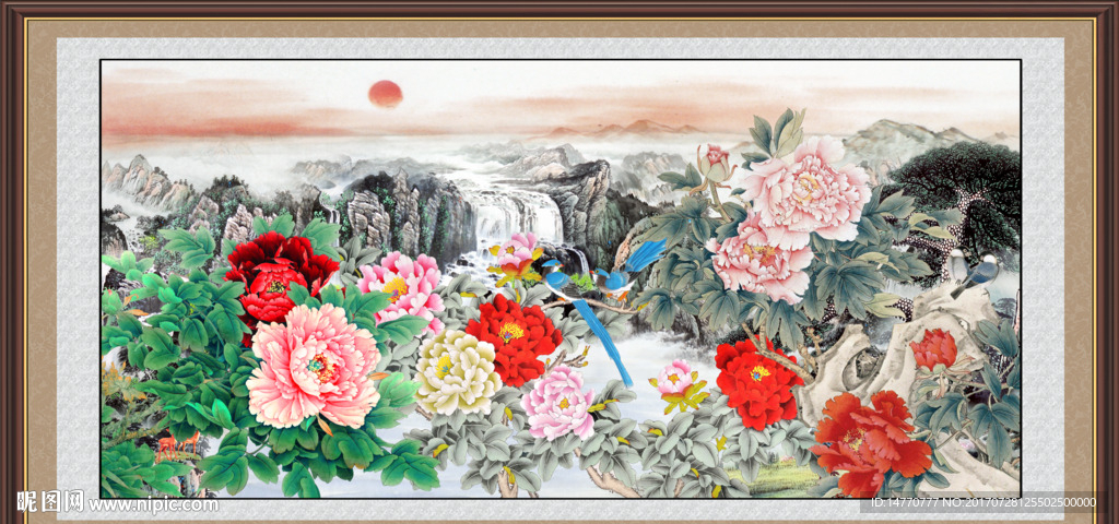 国画牡丹