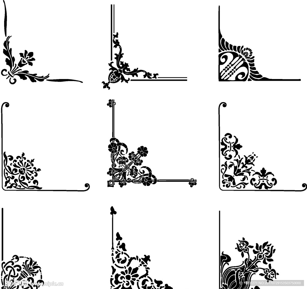 欧式花纹