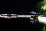 周庄古镇南湖夜色