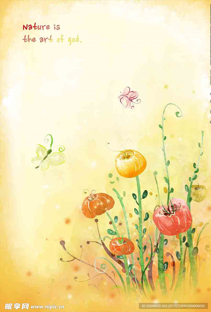 植物水彩画