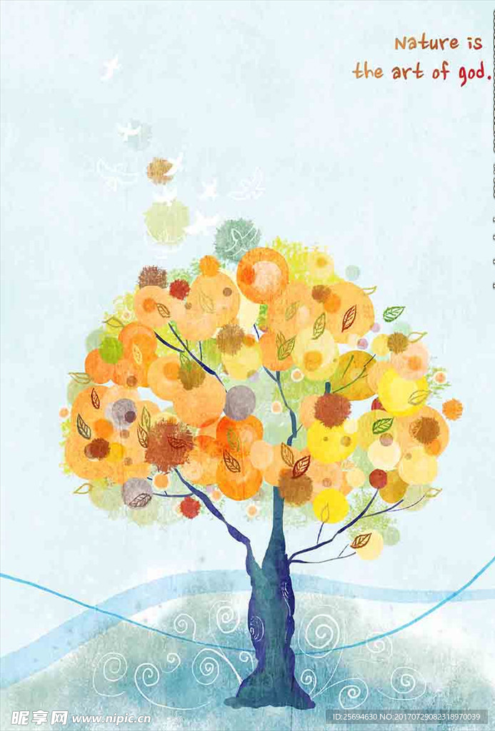 植物水彩画