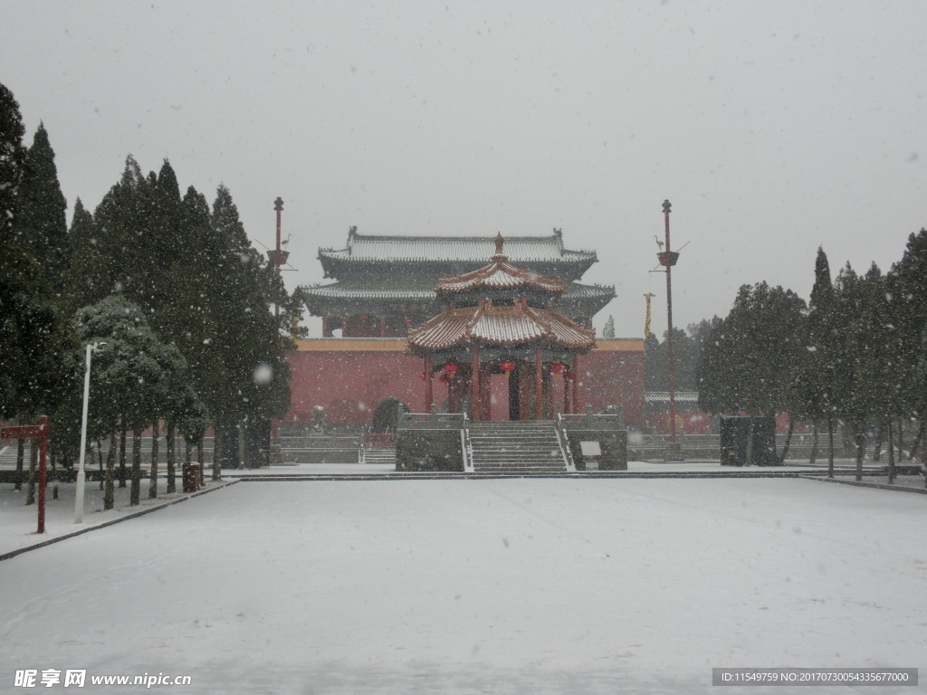 中岳庙冬景
